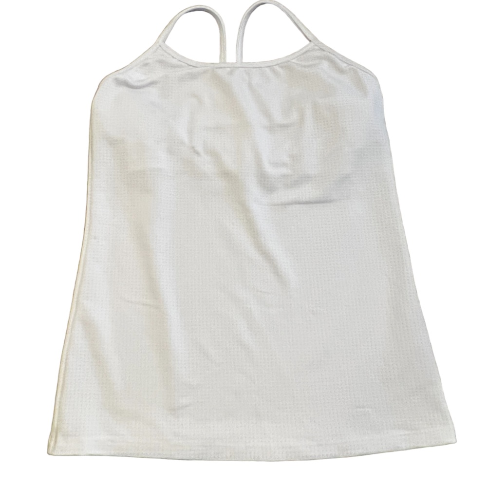 Prismsport Workout Tank Top M White Poly/Spandex Blend
